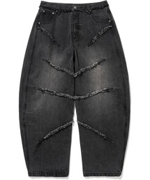 デニム・ジーパン NOT4NERD 22 Graphic Printed Cotton Pants Black PT055BK NOT4NERD 22 Graphic Printed Cotton Pants Black PT055BK