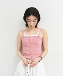 GENERAL IDEA（ジェネラルアイデア）の「GENERAL IDEA/ジェネラルアイディア button up knit bustier ビスチェ（キャミソール）」