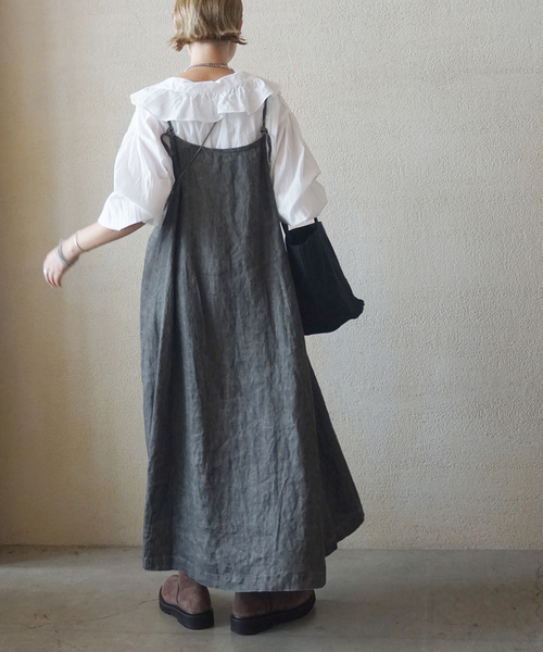 JOURNAL STANDARD LUXE（ジャーナルスタンダード　ラックス）の「ラッフルフリルプルオーバーシャツ（シャツ/ブラウス・レディース・ブラック/ホワイト・FREE）」の7枚目の写真