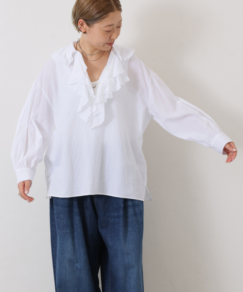 STELLA McCARTNEY ラッフルフリル プルオーバー スウェット adidas by Stella McCartney ルーズ スウェットシャツJNW54