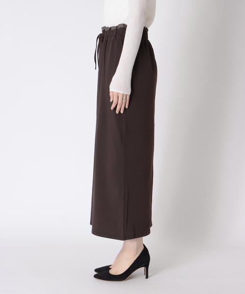 Jines(ジネス)の「天竺ロングスカート【セットアップ可】(スカート・レディース・チャコールグレー/ブラウン・38)」の5枚目の写真