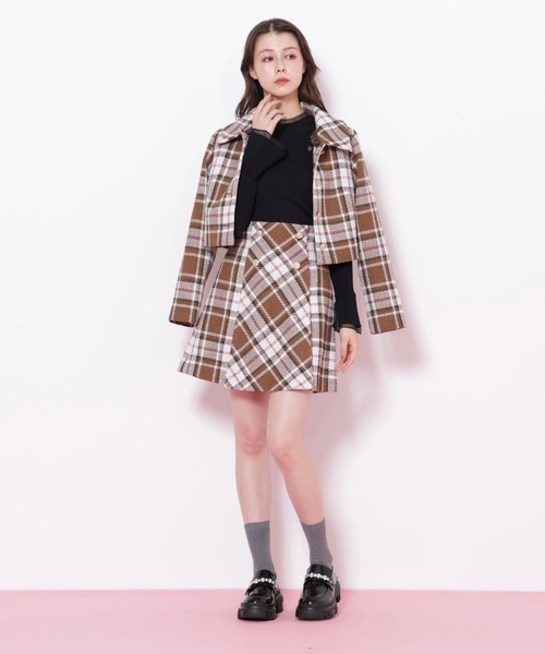 セール】◇ループヤーンチェックジャケット（その他アウター）｜JILL