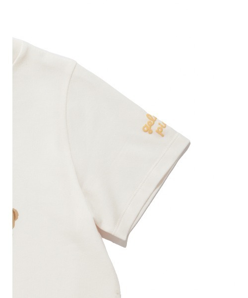 gelato pique（ジェラートピケ）の「【KIDS】はちみつベア柄ワンポイントTシャツ（ルームウェア/パジャマ・キッズ・オフホワイト・90/100/110/120）」の10枚目の写真