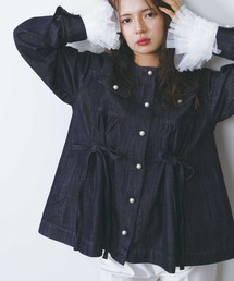 PICCIN | ラメデニムリボンジャケット(デニムジャケット)