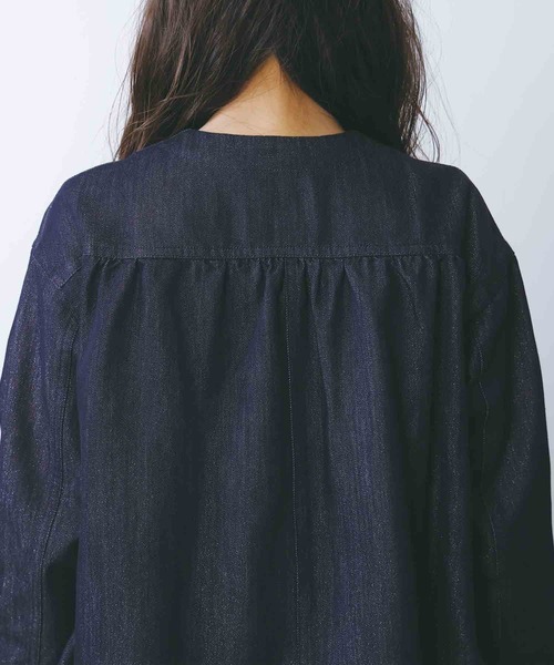 PICCIN（ピッチン）の「ラメデニムリボンジャケット（デニムジャケット・レディース・ブルー・M）」の12枚目の写真