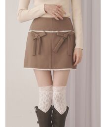 merry jenny | ribbon lace mini skirt(スカート)