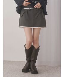 merry jenny（メリージェニー）の「ribbon lace mini skirt（スカート）」