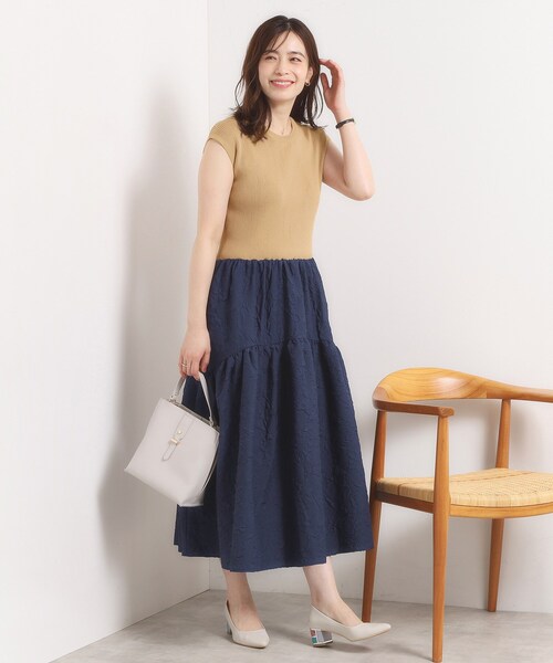 ITS'DEMO（イッツデモ）の「【手洗い可】ドッキングワンピース（ワンピース・レディース・グリーン系/ネイビー/ブラック・00）」の13枚目の写真