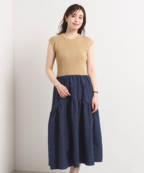 ITS'DEMO（イッツデモ）の「【手洗い可】ドッキングワンピース（ワンピース・レディース・グリーン系/ネイビー/ブラック・00）」の5枚目の写真