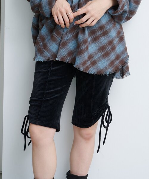 セール】カットベロアバイカーパンツ（その他パンツ）｜Kastane