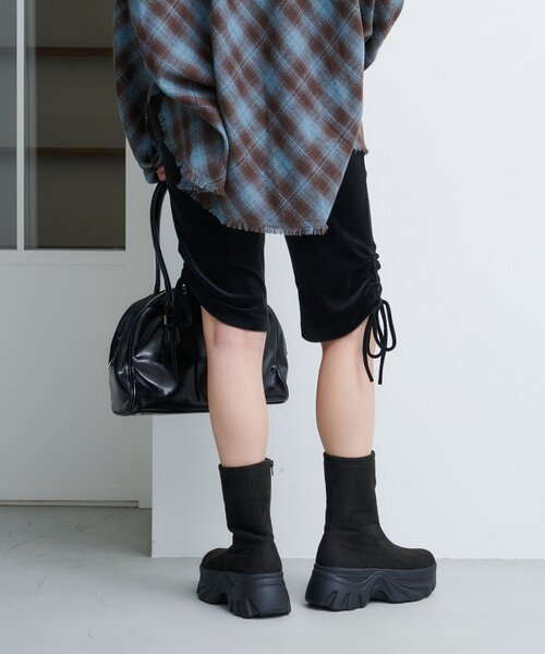 セール】カットベロアバイカーパンツ（その他パンツ）｜Kastane