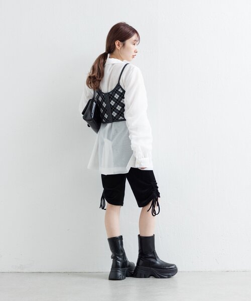 セール】カットベロアバイカーパンツ（その他パンツ）｜Kastane