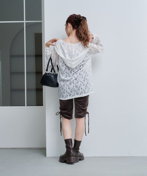 セール】カットベロアバイカーパンツ（その他パンツ）｜Kastane