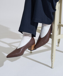 FREAK'S STORE | レザー ウェッジソールパンプス/ポインテッドシューズ(パンプス)