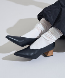 FREAK'S STORE | レザー ウェッジソールパンプス/ポインテッドシューズ(パンプス)