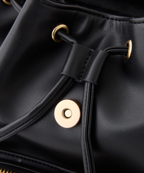 one after another NICE CLAUP（ワンアフターアナザーナイスクラップ）の「キルティングミニリュック（バックパック/リュック・レディース・ブラック/アイボリー/サックスブルー・FREE）」の8枚目の写真