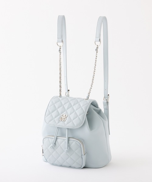 one after another NICE CLAUP（ワンアフターアナザーナイスクラップ）の「キルティングミニリュック（バックパック/リュック・レディース・ブラック/アイボリー/サックスブルー・FREE）」の18枚目の写真