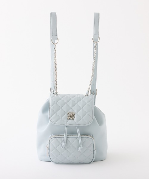 one after another NICE CLAUP（ワンアフターアナザーナイスクラップ）の「キルティングミニリュック（バックパック/リュック・レディース・ブラック/アイボリー/サックスブルー・FREE）」の16枚目の写真