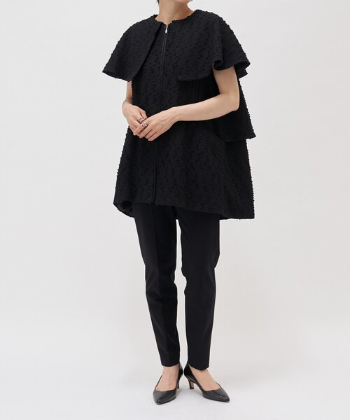 LIVETART（リヴェタート）の「裏起毛センタープレススティックパンツ（その他パンツ・レディース・ブラック・0/2/1）」の2枚目の写真