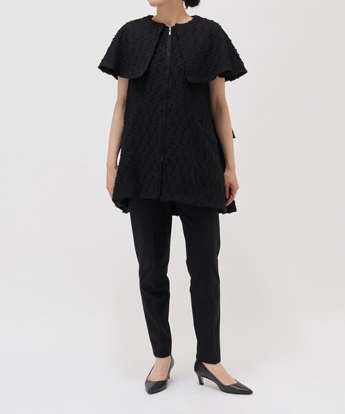 LIVETART（リヴェタート）の「裏起毛センタープレススティックパンツ（その他パンツ・レディース・ブラック・0/2/1）」の3枚目の写真