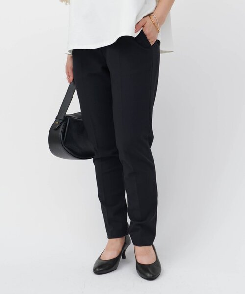 LIVETART（リヴェタート）の「裏起毛センタープレススティックパンツ（その他パンツ・レディース・ブラック・0/2/1）」の4枚目の写真