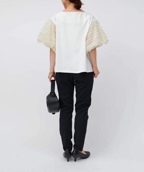 LIVETART（リヴェタート）の「裏起毛センタープレススティックパンツ（その他パンツ・レディース・ブラック・0/2/1）」の9枚目の写真