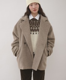 MUHET（ミュエータ）の「shaggy half coat / シャギーハーフコート（その他アウター）」