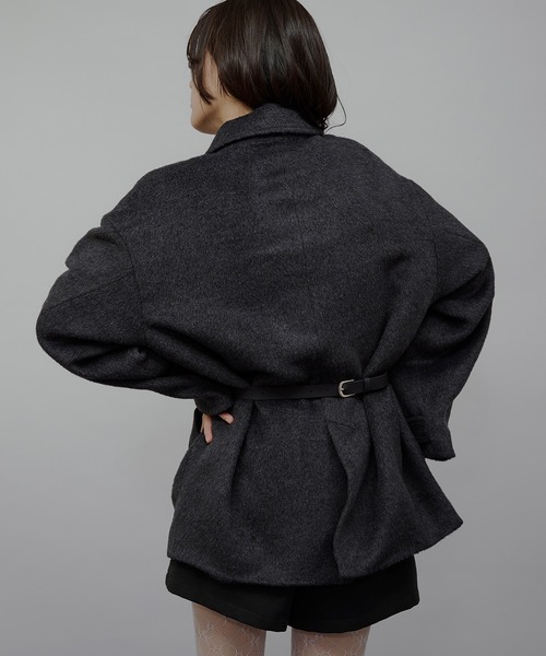 MUHET（ミュエータ）の「shaggy half coat / シャギーハーフコート
