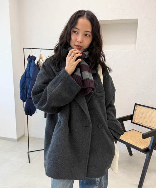 セール】shaggy half coat / シャギーハーフコート（その他アウター