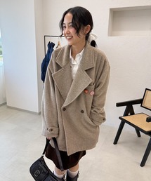 MUHET(ミュエータ)の「shaggy half coat / シャギーハーフコート MUHET(ミュエータ)の「shaggy half coat / シャギーハーフコート