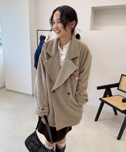 MUHET(ミュエータ)の「shaggy half coat / シャギーハーフコート(その他アウター・レディース・ブラック/ブラウン/ベージュ・LARGE/MEDIUM/SMALL)」の22枚目の写真