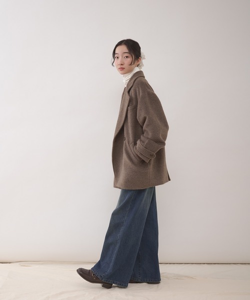 shaggy half coat / シャギーハーフコート（その他アウター）｜MUHET