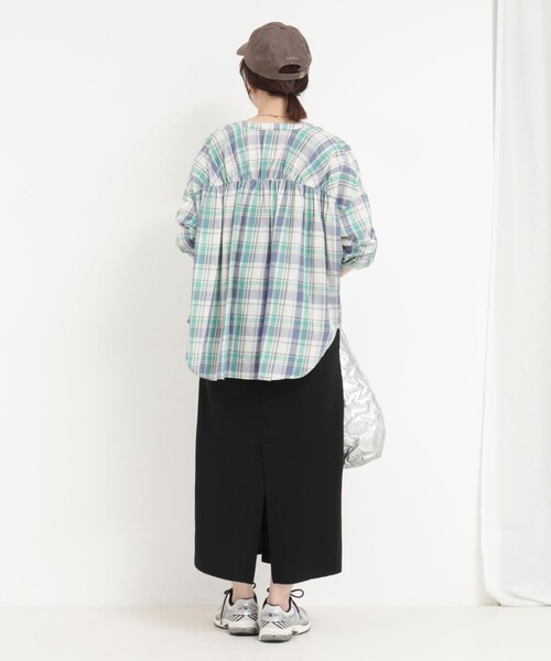 MICO COULIER(ミコクリエ)の「チェックギャザーブラウス(シャツ/ブラウス・レディース・ブラウン系その他/ブルー系その他/レッド系その他・38)」の17枚目の写真