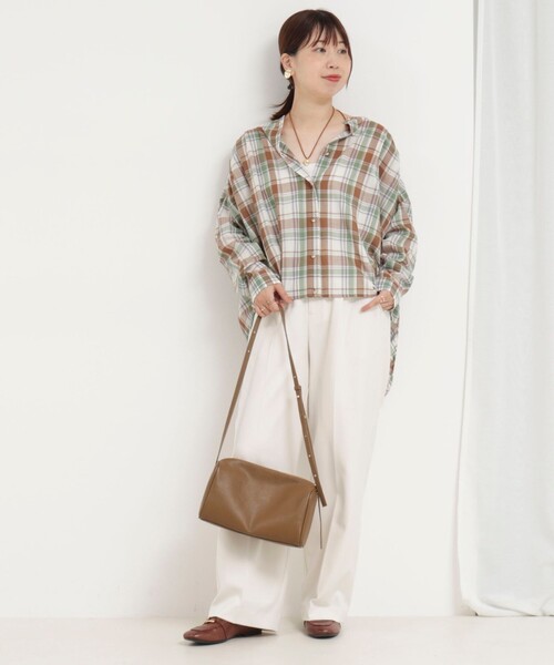 MICO COULIER(ミコクリエ)の「チェックギャザーブラウス(シャツ/ブラウス・レディース・ブラウン系その他/ブルー系その他/レッド系その他・38)」の21枚目の写真