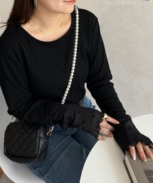 prose verse | 袖シアードットリブロンT(Tシャツ/カットソー)