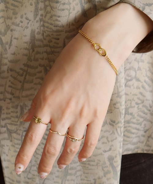 TAKE-UP（テイクアップ）の「【ZOZO限定】SV スターリングシルバーブレスレット（ブレスレット・レディース・イエローゴールド・FREE）」の2枚目の写真