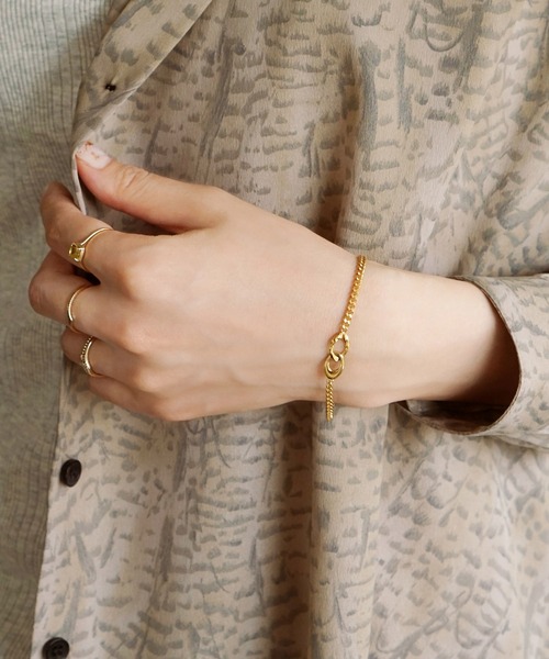 TAKE-UP（テイクアップ）の「【ZOZO限定】SV スターリングシルバーブレスレット（ブレスレット・レディース・イエローゴールド・FREE）」の3枚目の写真