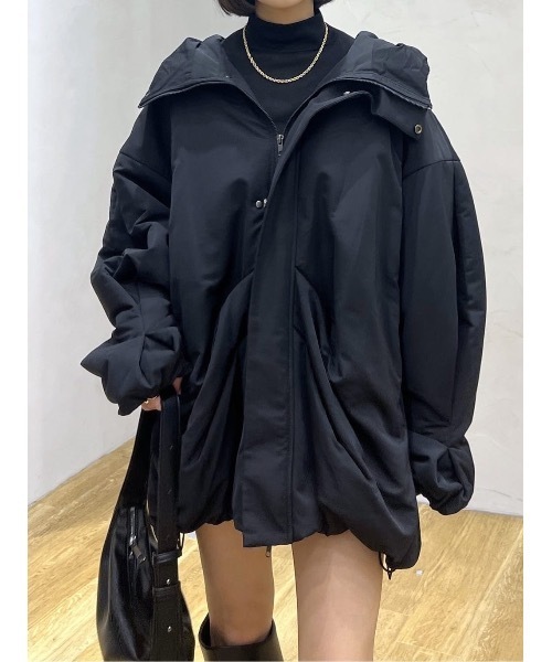 stylemixer パッファーボリュームコート ブラック STYLEMIXER | パッファーボリュームコート (コート ) |SHEL'TTER WEBSTORE
