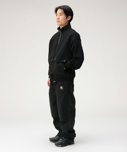 BEAMS T(ビームスティー)の「Front Poket Standzip Blouson フロントポケット スタンドジップ ブルゾン(スウェット・メンズ・ブラック/ライトグレー・M/L/XL/S)」の4枚目の写真