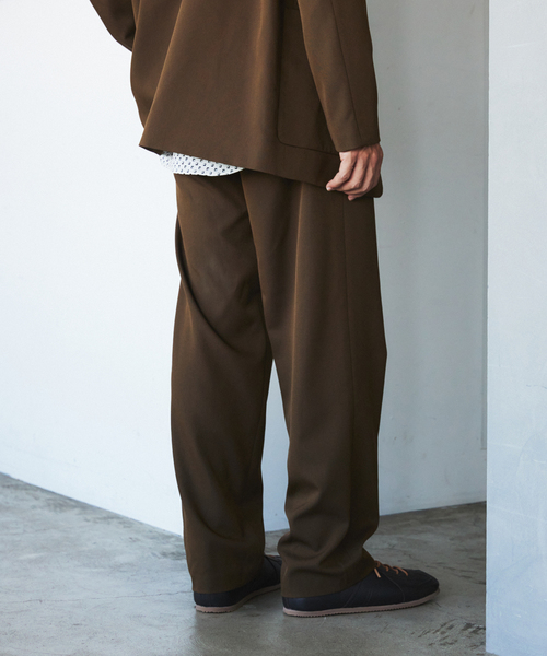 ドビー ドスキン サイドアジャスト パンツ【セットアップ着用可