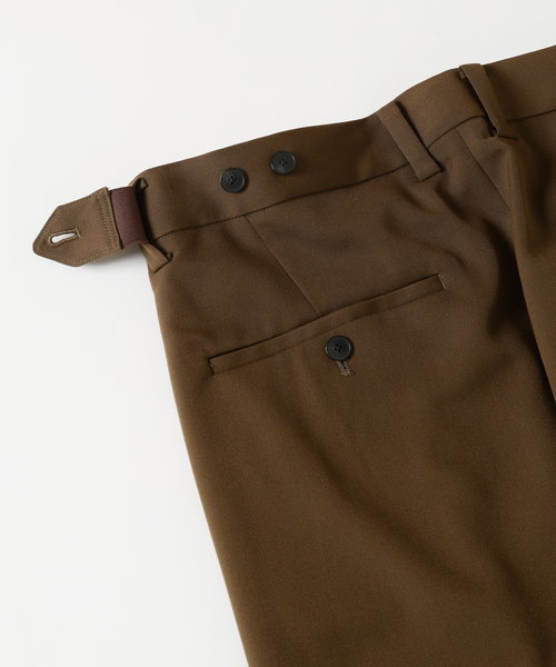 セール】ドビー ドスキン サイドアジャスト パンツ【セットアップ着用