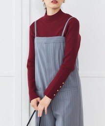 Sirin（シリン）の「【ZOZO限定】袖口ゴールドボタンボトルネックリブニット（ニット/セーター）」