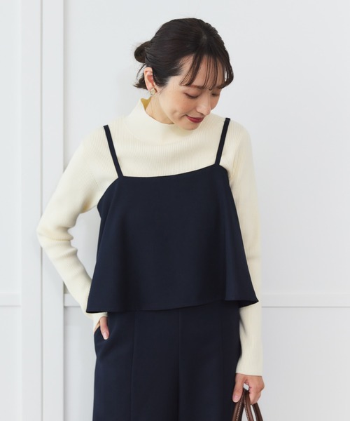 Sirin(シリン)の「【ZOZO限定】袖口ゴールドボタンボトルネックリブニット(ニット/セーター・レディース・ブラック/グレー/オフホワイト/グリーン/ボルドー・FREE)」の6枚目の写真