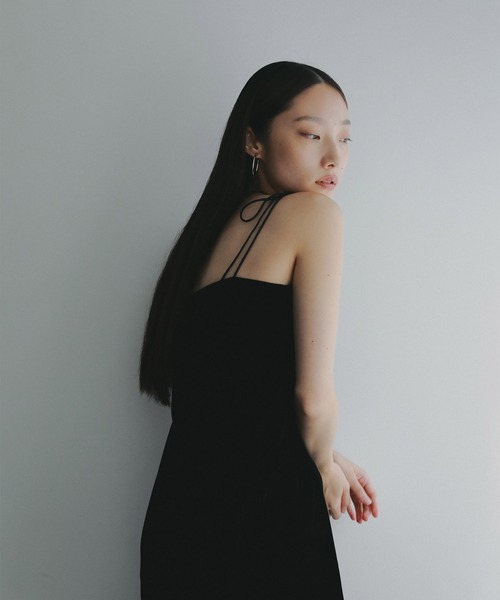 EFOLE(エフォル)の「Velour Camis Set-Up/ベロアキャミセットアップ(キャミソール・レディース・ブラック・FREE)」の5枚目の写真