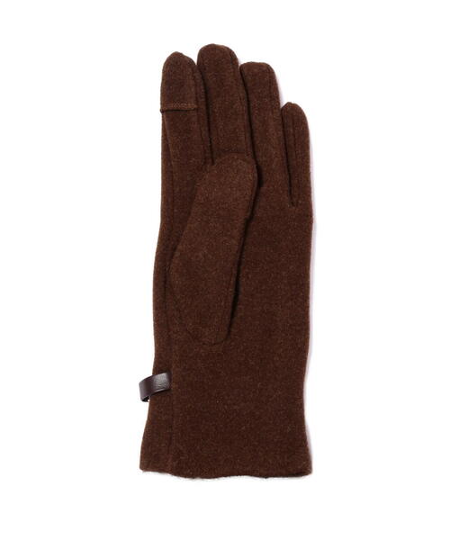 NATURAL BEAUTY BASIC（ナチュラルビューティーベーシック）の「◇ビットモチーフジャージグローブ（手袋・レディース・ダークブラウン/オフホワイト/ブラック・FREE）」の7枚目の写真