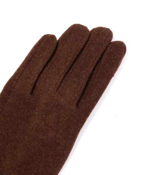 NATURAL BEAUTY BASIC（ナチュラルビューティーベーシック）の「◇ビットモチーフジャージグローブ（手袋・レディース・ダークブラウン/オフホワイト/ブラック・FREE）」の8枚目の写真