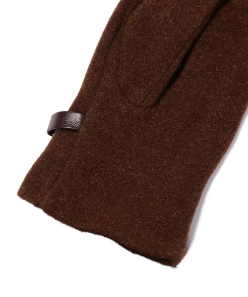 NATURAL BEAUTY BASIC（ナチュラルビューティーベーシック）の「◇ビットモチーフジャージグローブ（手袋・レディース・ダークブラウン/オフホワイト/ブラック・FREE）」の11枚目の写真