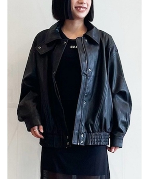 GAP ギャップ レザージャケット　サイズM 中古・古着通販】GAP (ギャップ) レザージャケット ブラウン