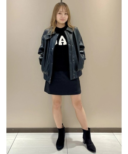 セール】オーバーサイズ ヴィーガンレザージャケット（その他