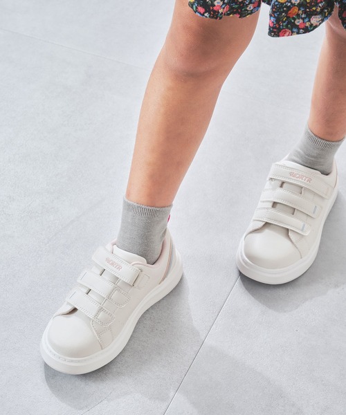 ORiental TRaffic(オリエンタルトラフィック)の「2025秋冬新作 KIDS スリーベルト コートソール スニーカー/K-503(サンダル・キッズ・ブルー/グリーン/ピンク・16.0cm/17.0cm/18.0cm/19.0cm/20.0cm/21.0cm/22.0cm/23.0cm)」の3枚目の写真